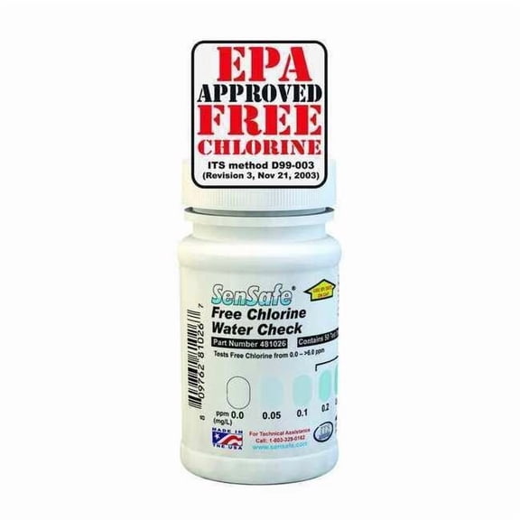 Industrial Test Systems Test Strips,Free Chlorine,0 to 6.0ppm,PK50 481026