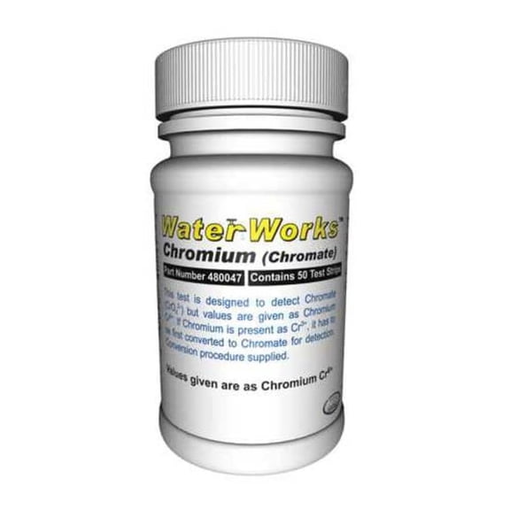 Industrial Test Systems Test Strips, Chromium, 0.1-50ppm, PK50 480047