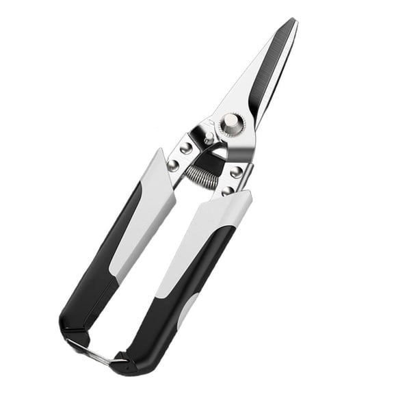 Industrial Tin Snips for Sheet Metal, Professional Stainless Steel Aviation Snips with Straight or Left Bend Head, Heavy Duty Metal Cutting Scissors for HVAC and DIY Work