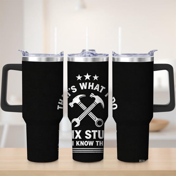 Industrial Tool Cross Stainless Steel Tumbler, 30oz