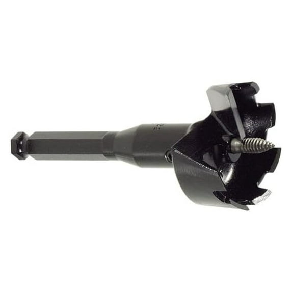 Industrial Tools 43022 1-3/8" Self Feed Drill Bit - Wood Boring Bit for Fast, Clean Holes - 7/16" Hex Shank for Impact Drills & Conduit/Pipe Installation