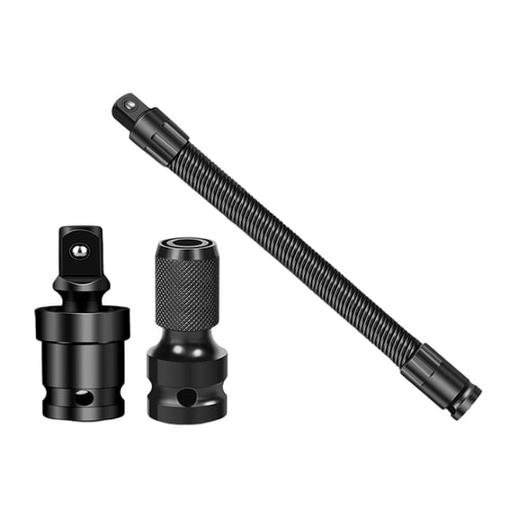 Industrial Torque Solution Flexible Shaft Extension for 1/2 Inch Drive and 360° Reach Portable Hand Tool Accessory for Tight Spaces