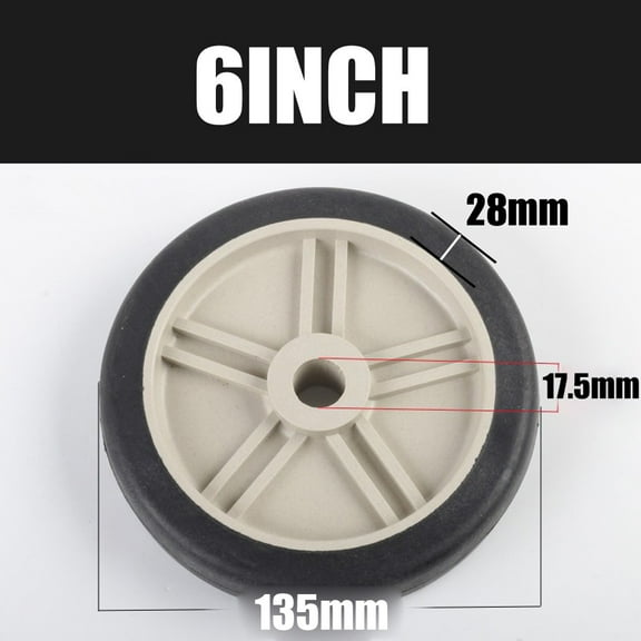 Industrial Use Air Compressor Caster Wheels Belt Type Air Compressor Accessories Easy To Install For Air Compressors, 6Inch