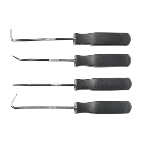 Industrial Vehicle Oil Seal Screwdriver Seal Hook Puller Set 4 Angles Wear Resistant Steel For O Rings Gaskets