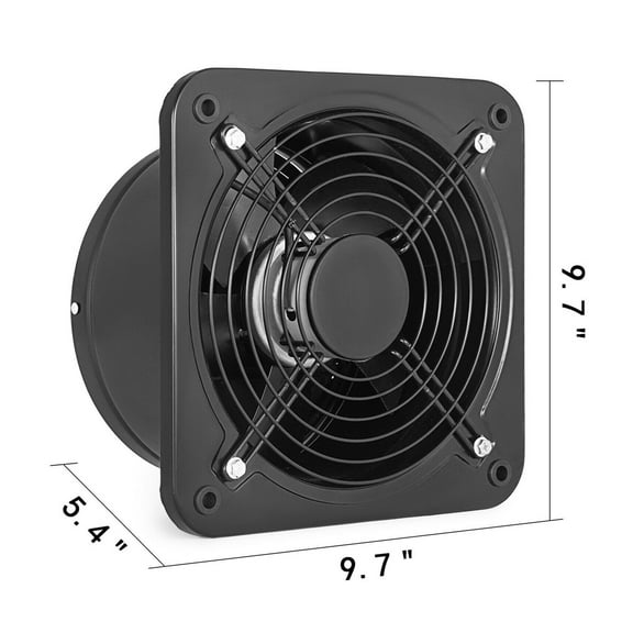 Industrial Ventilation Extractor With Fan 10" 12" 74.5W 150W Air Blower High Speed Low Noise Workshop Restaurant Warehouse ,Long-Lasting Performance