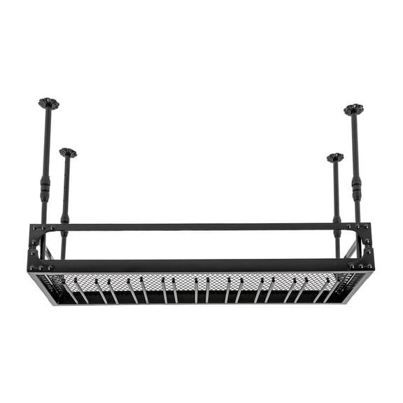 Industrial Vintage Wine Glass Rack, Ceiling Mount Floating Shelf with 9 Rails Holds 27 Glasses, 110lbs Capacity Iron Bar Rack