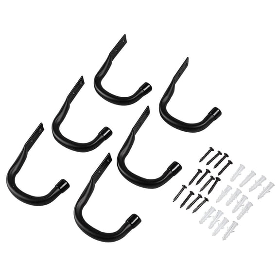Industrial Wall Hooks by LivingSURE, Set of 6