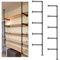 thumbnail image 1 of 2Pcs 5Tier DIY Open Bookshelf Industrial Wall Mount Iron Pipe Ceiling Hung Shelf  Storage for Kitchen, 1 of 7