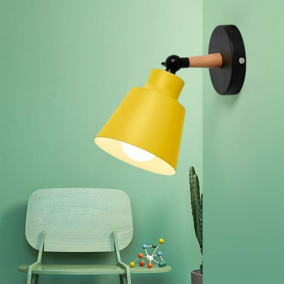 Industrial Wall Sconce, Iron Art Bedside Lamp for Hallway Aisle, Vintage Farmhouse Lighting Fixture (Bulb Not Included)