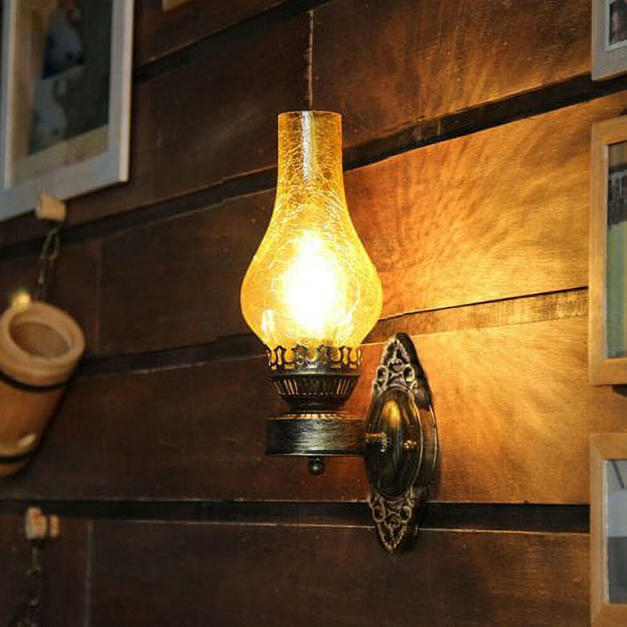 Industrial Wall Sconce with Glass