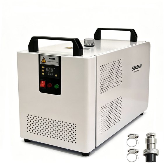 Industrial Water Chiller CW-5200mini, 200W Cooling System with Compressor, 12L Tank Capacity, 8 L/min Max Flow Rate, Suitable for CO2 Laser Engraving & Cutting Machine