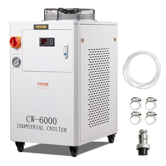 Industrial Water Chiller CW-6000 15L 65L/min Laser Chiller with ...