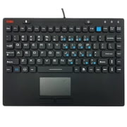 Industrial Waterproof Keyboard with bottom Touchpad IN86KB version 2.0 Washable IP68 Protection