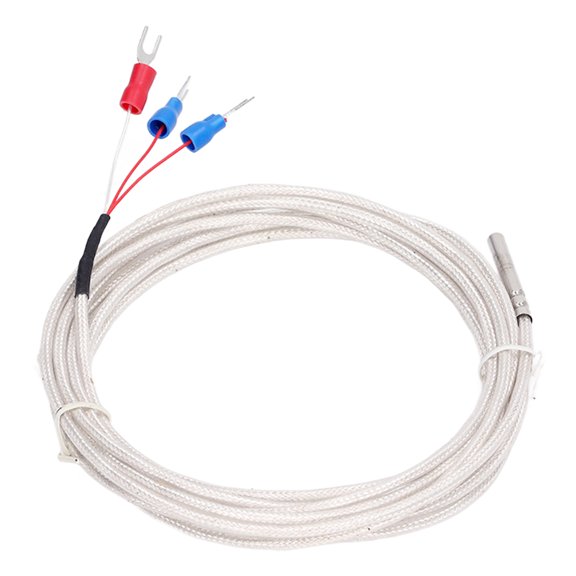 Industrial Waterproof Pt100 Temperature Sensor Probe 3-Wire Thermistor Thermocouple for Constant Temperature Controllers 9.84 feet / 3 m