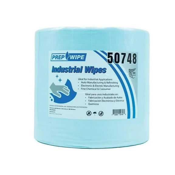 Industrial Wipes Jumbo Roll Blue 500 Sheets/Roll 1 Roll/Case 10 x 15 each sheet