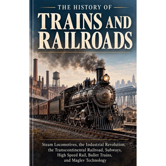 Industrial World The History of Trains: From Steam Locomotives and the Transcontinental Railroad to Subways, Bullet Trains, High Speed Ra, (Paperback)