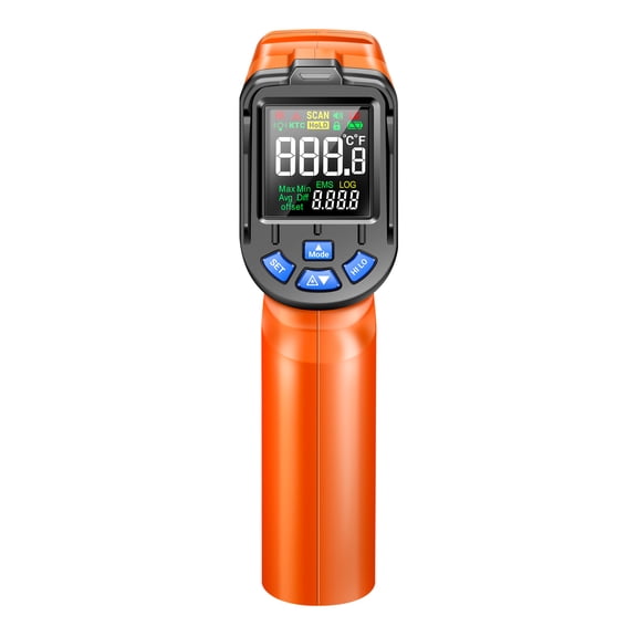 Industrial thermometer,Tube Temperature Infrared Thermometer -20~650/-4~1202 Ir Tube ~650 /-4 Th05 Thermometer Circuit Floor Thermometer -20~650/-4~1202 Ir Circuit Tester Tube Orange