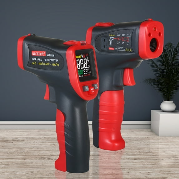 Industrial thermometer,Type Ir Temperature Type Thermometer With Thermometer Temperature Thermometerthermometer Temperature Infrared Thermometer Type K Thermometer Type Black & Red