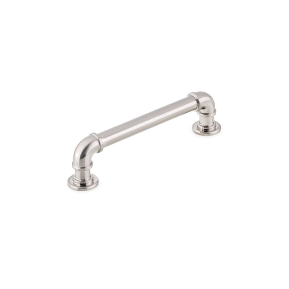 Industrialist RBP22091BN Cabinet Industrial Pipe Pull for Kitchen, 128 mm, Brushed Nickel
