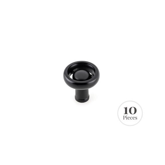Industrialist RK22093MB 10-Pack Cabinet Industrial Knob for Kitchen, 36 mm, Matte Black