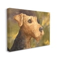 thumbnail image 1 of Stupell Industries Airedale Terrier Dog Watercolor Pet Portrait Green Brown Canvas Wall Art, 16 x 20, Design by George Dyachenko, 1 of 6