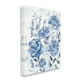 thumbnail image 1 of Industries Blue Rose Garden Abstract Toile Florals 36 in x 48 in Painting Canvas Art Print, by Stupell Home Décor, 1 of 2