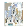 thumbnail image 1 of Stupell Industries Nautical Patchwork Abstraction Soft Blue Beige Abstract Painting Black Framed Art Print Wall Art, 11 x 14, 1 of 4