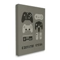 thumbnail image 1 of Stupell Industries Control Freak Distressed Pattern Black Grey Controllers,36 x 48,Designed by Daphne Polselli, 1 of 6