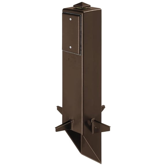 Industries GP19BR-1 Gard-N-Post Outdoor Landscape Lighting Garden Post, 19-Inch, Bronze