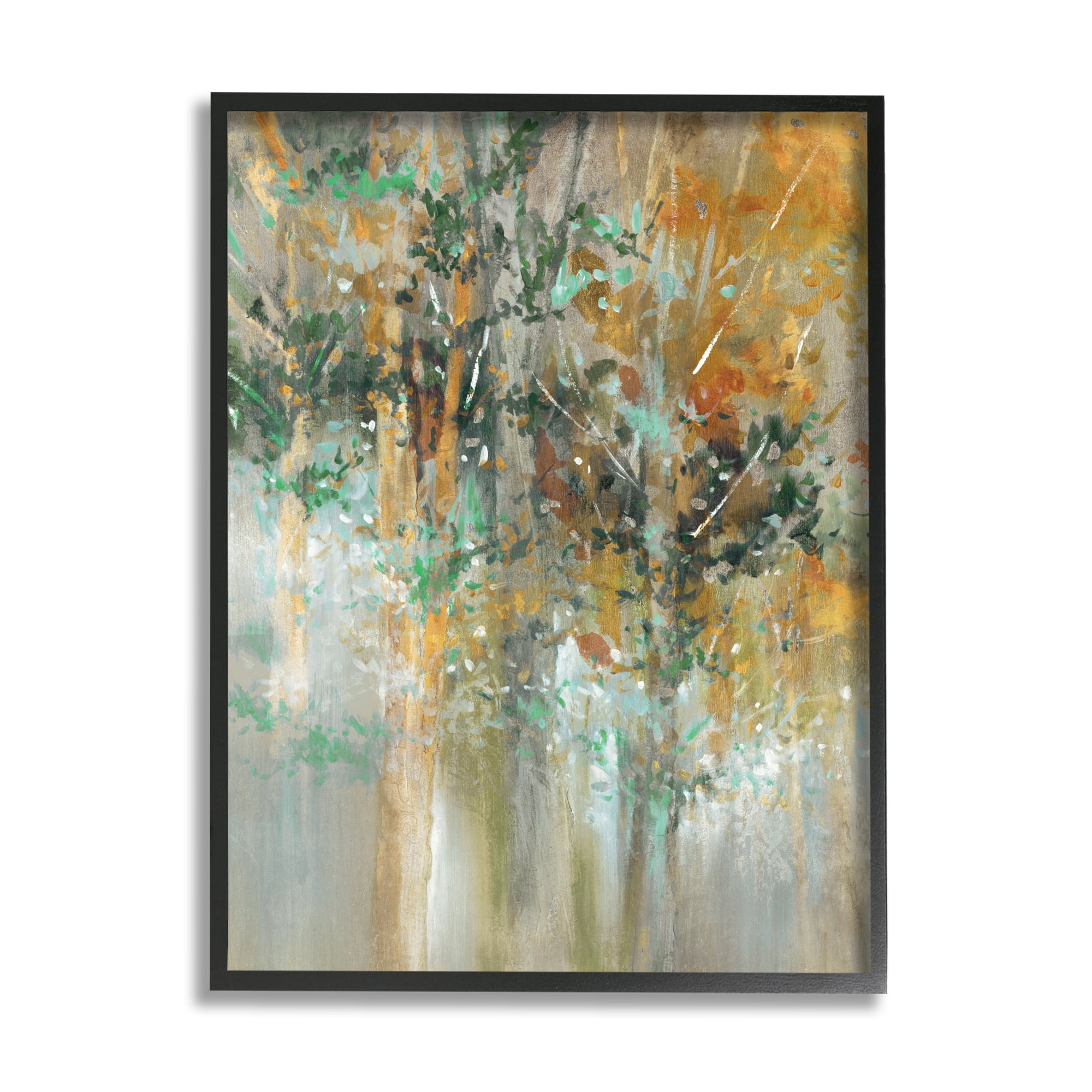 Stupell Industries Magical Woods Landscape Surreal Trees Green Leaves,11 x 14,Designed by K. Nari
