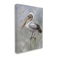 thumbnail image 1 of Stupell Industries Pelican Resting on Wooden Pillar Soft Grey,16 x 20,Designed by Heather Hayes, 1 of 6