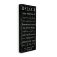 thumbnail image 1 of Industries Relax and Enjoy Self Care Phrases Work Break Motivational 17 in x 40 in Drawing Canvas Art Print, by Stupell Home Décor, 1 of 6