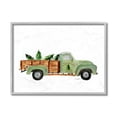 thumbnail image 1 of Industries Santa's Christmas Tree Farm Green Vintage Truck 16 in x 20 in Framed Painting Art Print, by Stupell Home Décor, 1 of 6