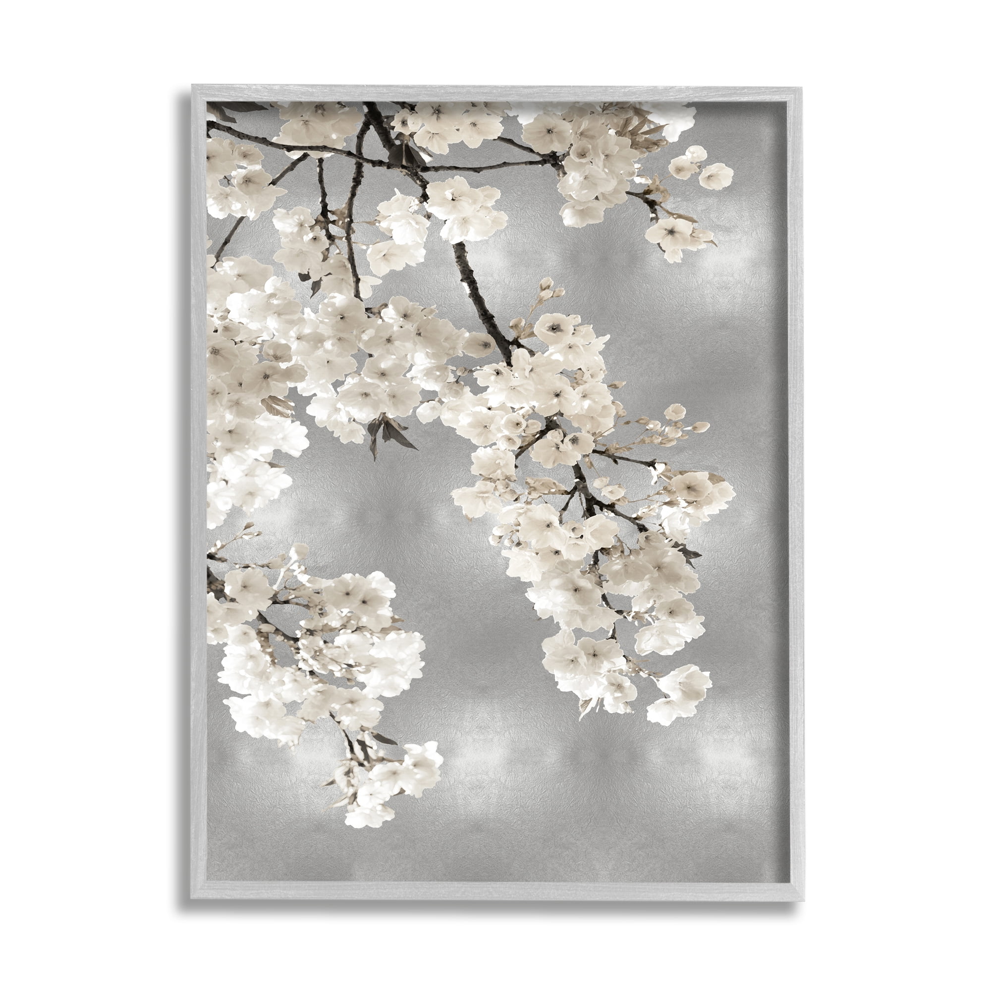 Stupell Industries Spring Blossoms White Flowers Tree Branch,16 x 20,Designed by Kate Bennett