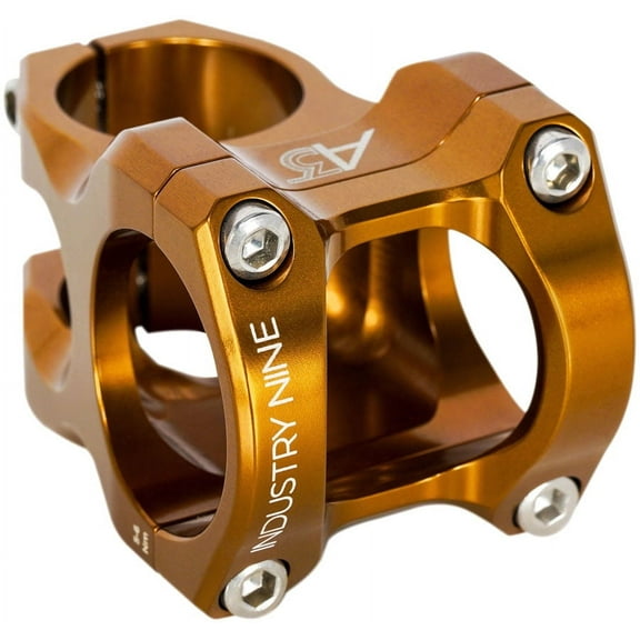 Industry Nine A318 Stem - 30mm, 31.8mm Clamp, +/-4.4, 1 1/8", Aluminum, Bronze