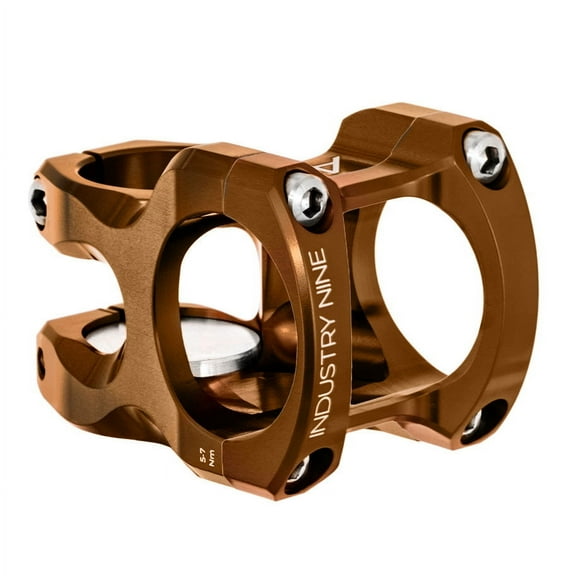 Industry Nine A35 Stem - 50mm, 35mm Clamp, +/-6, 1 1/8", Aluminum, Bronze