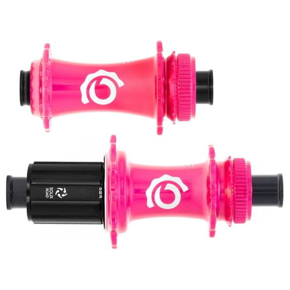Industry Nine Solix CL Disc Hubs, 12x100/142 TA, 28h, HG11, Pink