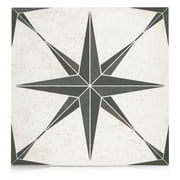 Industry Tile 9"x9" Neptune Black Porcelain Floor and Wall Tile (1 Sample)