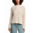 thumbnail image 1 of Industry womens  Cable Wool & Alpaca-Blend Pullover, l, White, 1 of 3