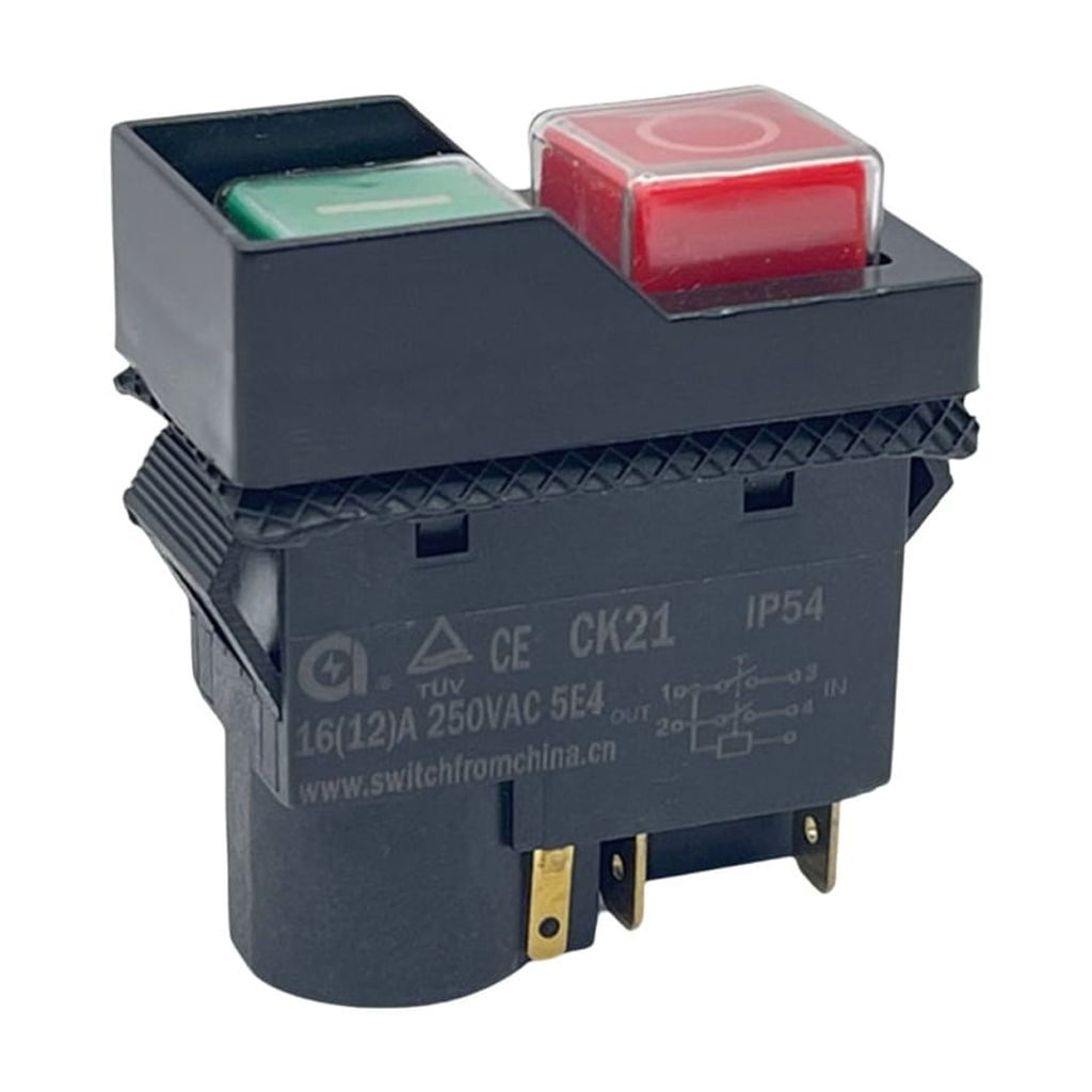 Indutrial CK21 Electromagnetic Device PA66 Push Button Switches 250V ...