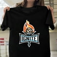 thumbnail image 1 of Indy Ignite Pro Volleyball Federation Team Fan Graphic V1130751 New Unisex T-Shirt , up to 5XL, 1 of 3