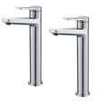 thumbnail image 1 of Indy Single Handle Vessel Bathroom Faucet in Chrome (2-Pack), 1 of 14