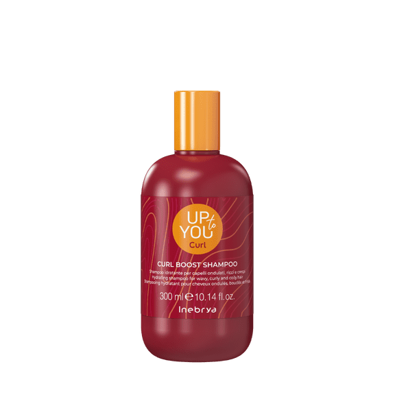 Inebrya Up To You Curl Boost Shampoo Moisturizing Vegan Formula with Banana, Mango & Raspberry Extracts 93% Natural Origin 300ml