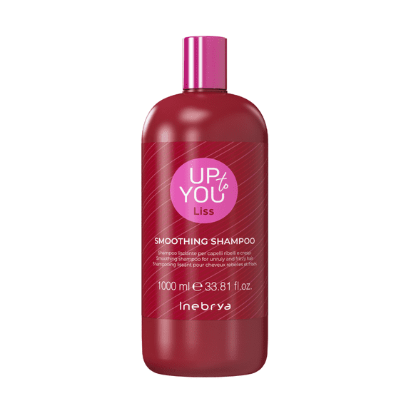 Inebrya Up To You Liss Smoothing Shampoo  Anti-Frizz Vegan Formula with Vitamins A, C, E & Raspberry Extract  100% SLES/SLS-Free  1000ml