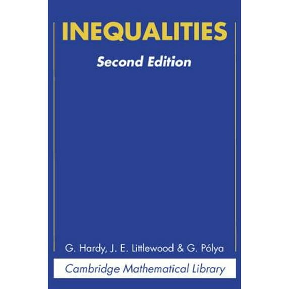 Pre-Owned Inequalities (Cambridge Mathematical Library), 9780521358804, 0521358809, Paperback, Subsequent edition