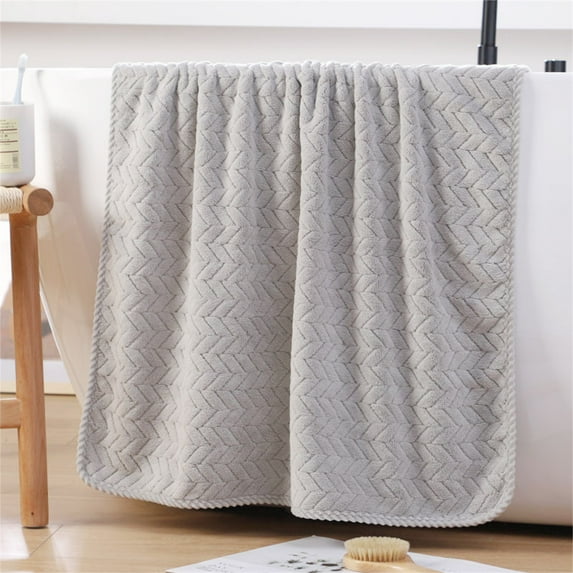 Inerposs 1PC Cotton Bath Towel – Extra Absorbent and Soft Towel for Daily Use at Home – Thick, Comfortable, and Stylish Bath Towel with Stripe Pattern