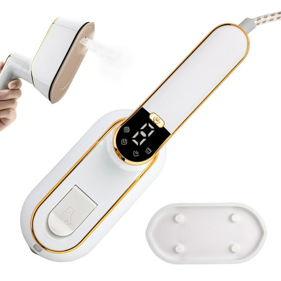 Inerposs 3-Speed Digital Display Steam Iron, Handheld Hanging Travel Iron, 1300W Power, Foldable Design