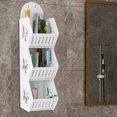 thumbnail image 1 of Inerposs 3 Tier Wall Mounted Storage Rack, Bathroom Organizer for Toiletries, Space Saving Laundry Room Shelf, Sturdy PVC Shower Storage Solution, Ideal for Stylish Home Organization, 1 of 6