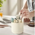 thumbnail image 1 of Inerposs 360 Degree Rotating Pen Organizer, Cute Desk Supplies for Home Office, 8 Slot Pencil Holder, Makeup Brush Organizer for Women, Practical Desktop Storage Solution, 1 of 6
