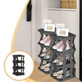 thumbnail image 1 of Inerposs 4-Tier Narrow Small Shoe Rack for Home, Multifunctional Entryway Shoe Storage Shelves for Bedroom Closet, Hallway, Garage - Easy Assembly & Ventilated Design, 1 of 6